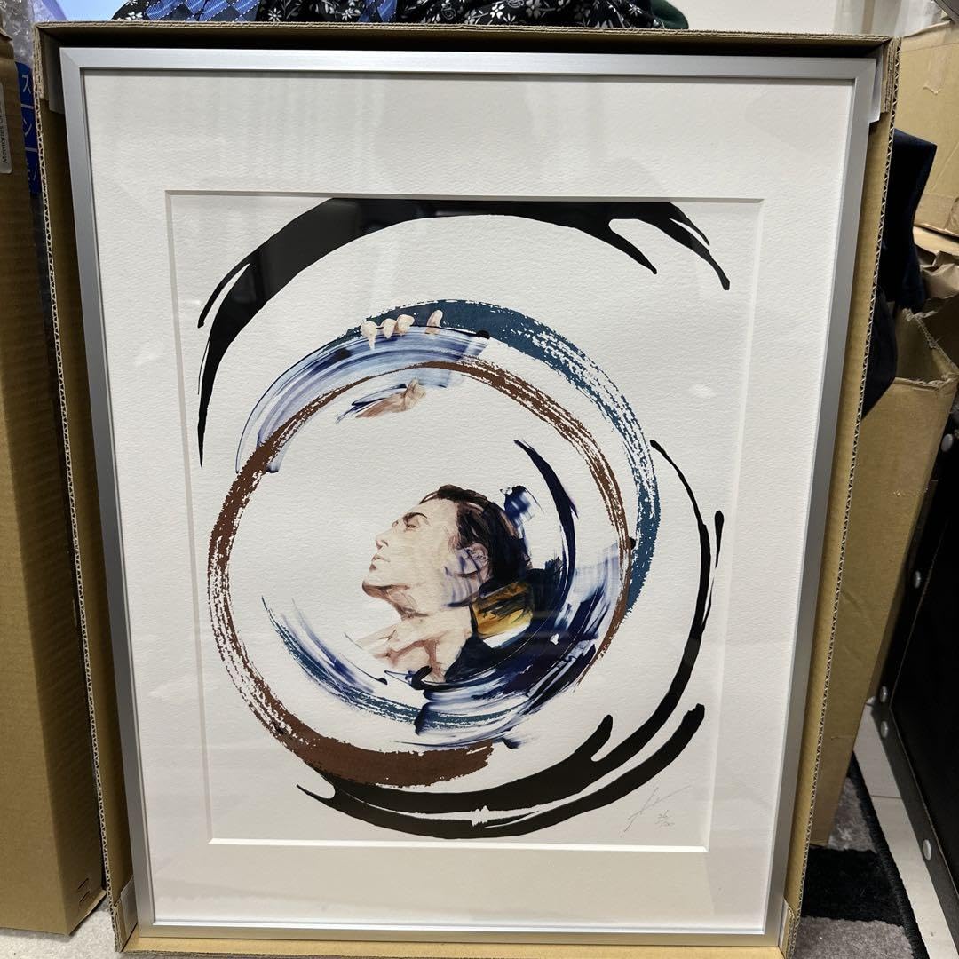 氷室京介　メモリーズ、オブブルー額装 氷室京介メモリーオブブルー絵画版画